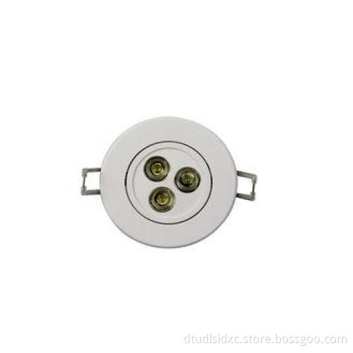 Compact IP20 LED 3pcs * 1W Ceiling Light 80 CRI Recessed Be